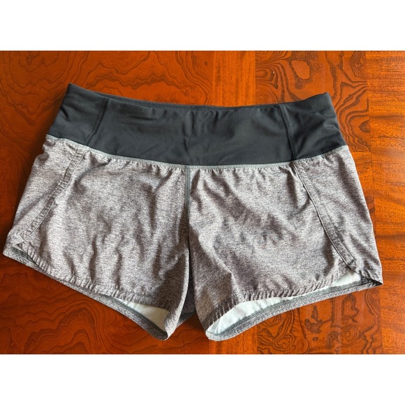 Lot of 2 Lululemon Lined Running Athletic Shorts | One Blue, One Grey| Size 6 - Picture 2 of 16